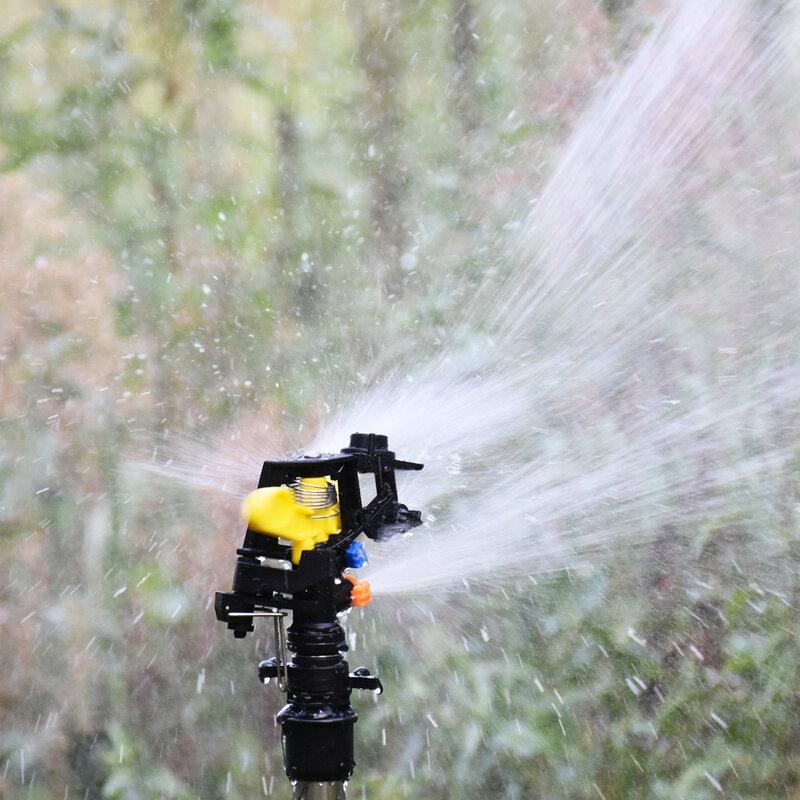 360 Graden Roterende Jet Sprinklers Dubbele Outlet Rocker Nozzles 1/2 "Buitendraad Tuin Landbouw Irrigatie Sprinklers