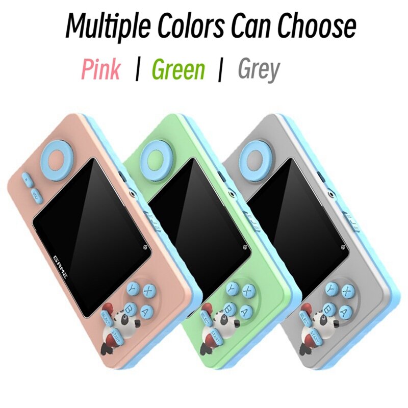 미니 휴대용 게임 콘솔 레트로 클래식 휴대용 게임 플레이어, 8 비트, 520 무료 게임, 어린이 선물, 핑크 내구성, 사용하기 쉬움