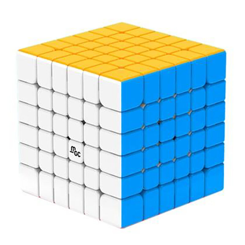 YJ – Cube magique de vitesse magnétique MGC 6x6 M, sans autocollant, jouets professionnels, Puzzle, MGC 6 6x6 M