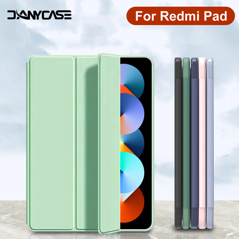 Case For Xiaomi Redmi Pad 10.61" 2022 Flip Stand PU Protective Cover For Redmi Pad SE 11in Leather Shell Tablet Protective Case