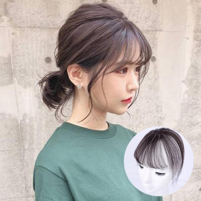 3d Air Fringe Dunne Naadloze Nep Bang Pruik Haarverlenging Haarstukje Haar Clip-In Extensie Synthetisch Haar Nep Franje Natuur Look