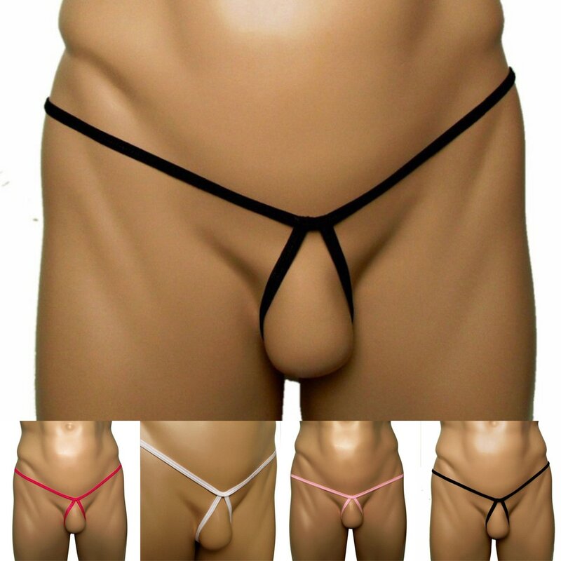 G-string celana dalam seksi pria, Thong meningkatkan T Back Backless Jockstrap String bernapas Solid pinggang rendah celana dalam