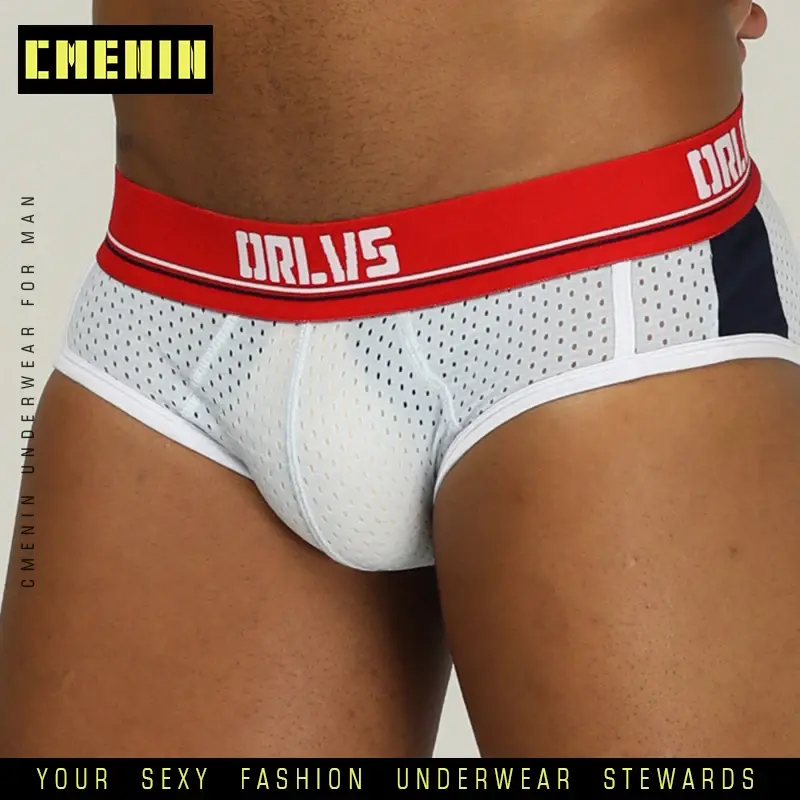 Sexy Men Underwear Male Panties Briefs Cotton Gay Breathable Jockstrap Mens  U Pouch Biniki Underpants Hombre Cuecas OR192