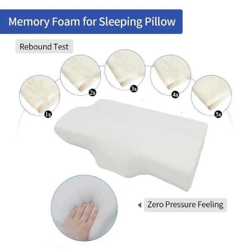 Almohada de algodón viscoelástica para protección del cuello, almohada Lumbar para la columna vertebral, almohada de maternidad para dormir, almohadas ortopédicas almohada cervical almohadas para dormir almohada almoha
