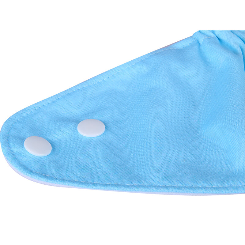 AIO-Fraldas de pano reutilizáveis para crianças recém-nascidas, capa lavável para fraldas, fraldas ajustáveis, impermeável, monocromática, bolso