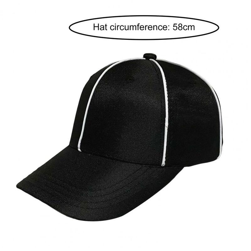 Бейсбольная шапка унисекс, Регулируемая шляпа с длинными полями и отверстиями для конского хвоста, стирающаяся, для занятий спортом и тренировок, головной убор