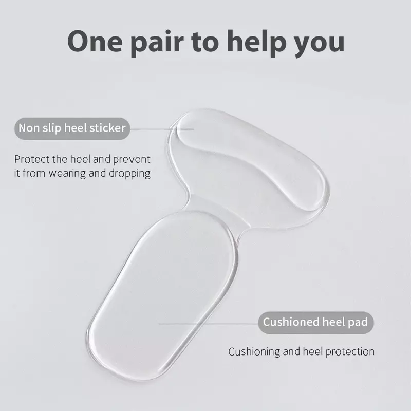 1Pair Silicone Gel Insoles Women Heel Spur Pain Relief Foot Cushion High Heels Half Insole Antiwear Protector Stickers Shoe Pads