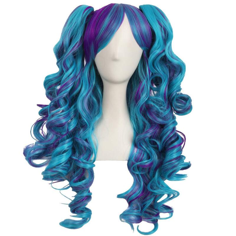 MapofBeauty многоцветный длинный кудрявый парик в стиле "Лолита" (розовый/светлый)