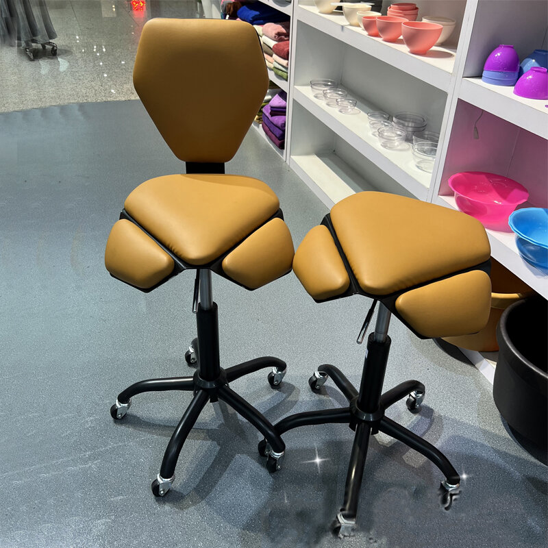 Beauty Barber Backrest Stool Beauty Salon Furniture Dining Chair Dressing Cafe Dentist Bar Chairs Spa Tattoo Round Stools