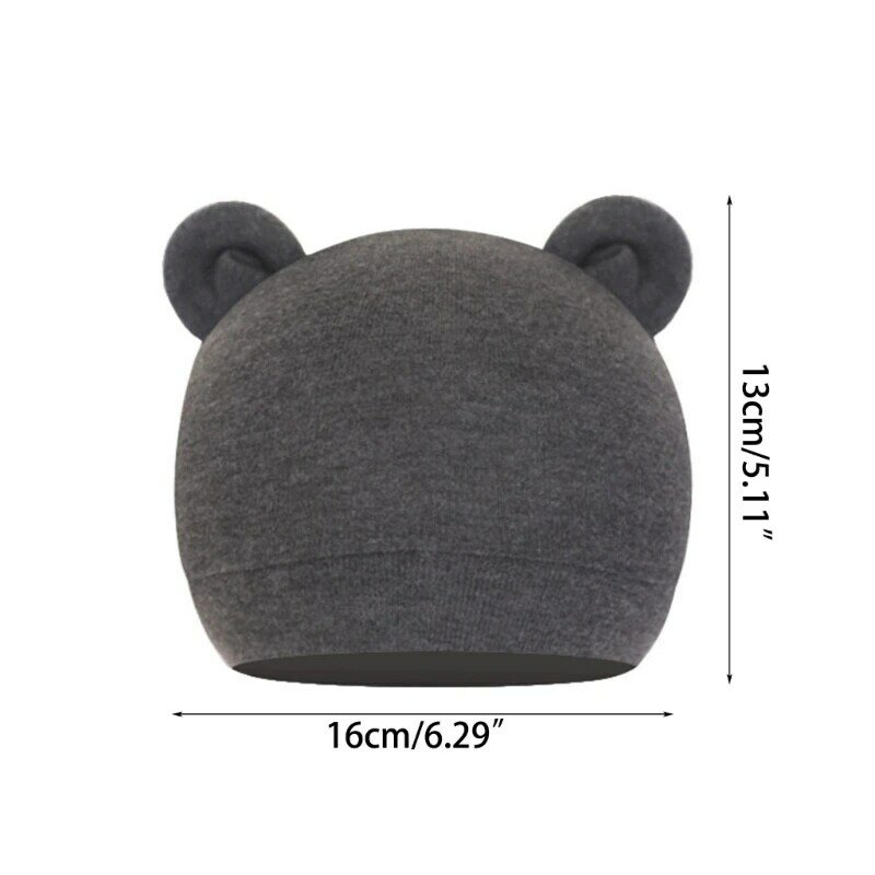 Baby Hat with Ears Cotton Warm Newborn Accessories Baby Girls Boys Autumn Winter Hat for Kid Infant Toddler Beanie Caps