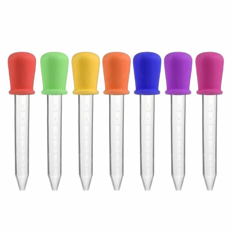 Pipettes Liquid Droppers for Candy Sweet Kids Kitchen Gummy Mold Crafts 5ml Child Pipettes Dropper Liquid Transfer