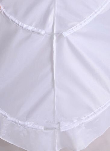 Branco casamento vestido underskirt anágua, Trem Hoop, 2 anéis, Novo