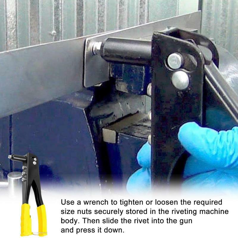 Libraton Rivet Gunn Heavy Duty Hand Riveter Tool Pop Rivet Removal Manual Rivet Nut Tool Kit Hand Tools For Metal Leather Home