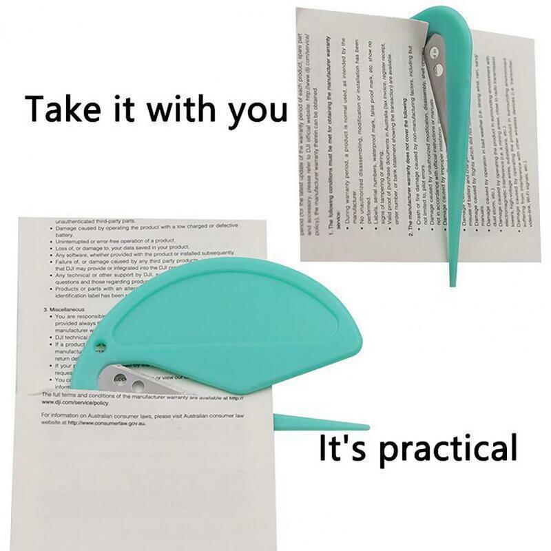 Острый нож для открывания писем, эффективный нож для открывания писем из нержавеющей стали, набор для безопасной резки острых конвертов и бумаги, 5 шт.