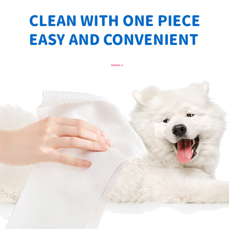 ผ้าเช็ดทำความสะอาดสุนัข2แพ็ค (160ชิ้น) อุปกรณ์ดูแลขนแมวอุปกรณ์ดูแลสัตว์เลี้ยงและทำความสะอาดสัตว์เลี้ยงผ้าเช็ดกำจัดกลิ่นแบบพิเศษ