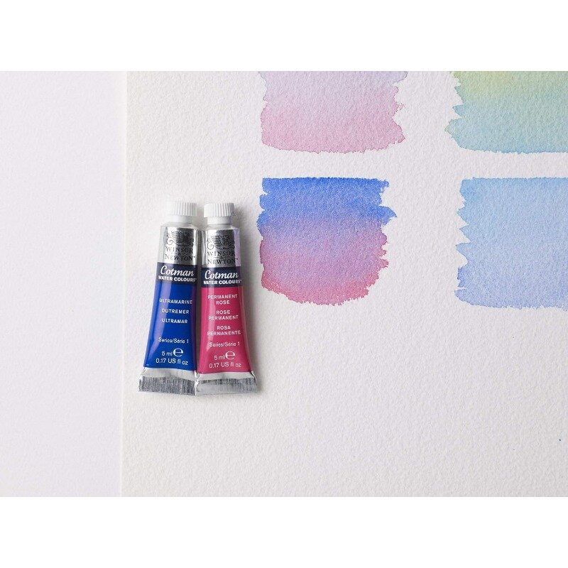 Winsor & Newton Cotman Watercolor Paint Set 10/20 Colors,5ml (0.17-oz) Tubes High Transparency Provide Outstanding Lightfastness