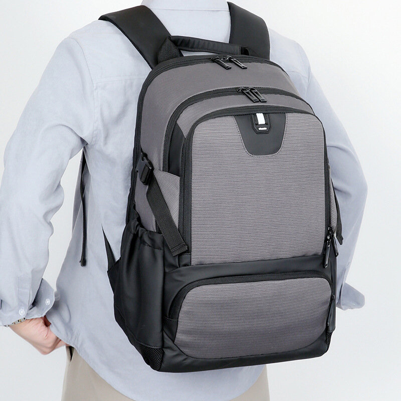 Повседневный мужской рюкзак из водонепроницаемой ткани Оксфорд, деловые дорожные ранцы для ноутбука, сумка на плечо для подростков и учебы, сумки с индивидуальным логотипом