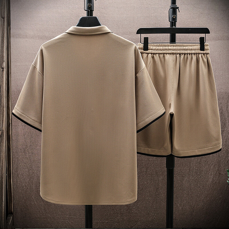 2024 estate uomo Casual Set stile cinese moda stampa abbigliamento sportivo Set camicie maschili + pantaloncini coreano Streetwear uomo Chothing M-4XL
