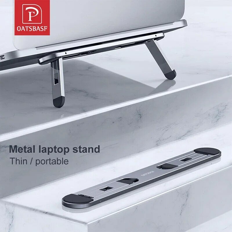 Oatsbasf-soporte plegable para ordenador portátil, Mini elevador para MacBook Air Pro, soporte de refrigeración para tableta y Notebook
