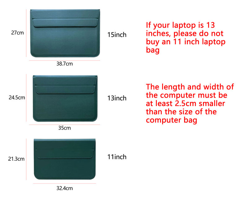 Luva do portátil de couro do plutônio para macbook air 13 caso pro retina 11 15 notebook suporte capa para huawei escudo saco do portátil unisex