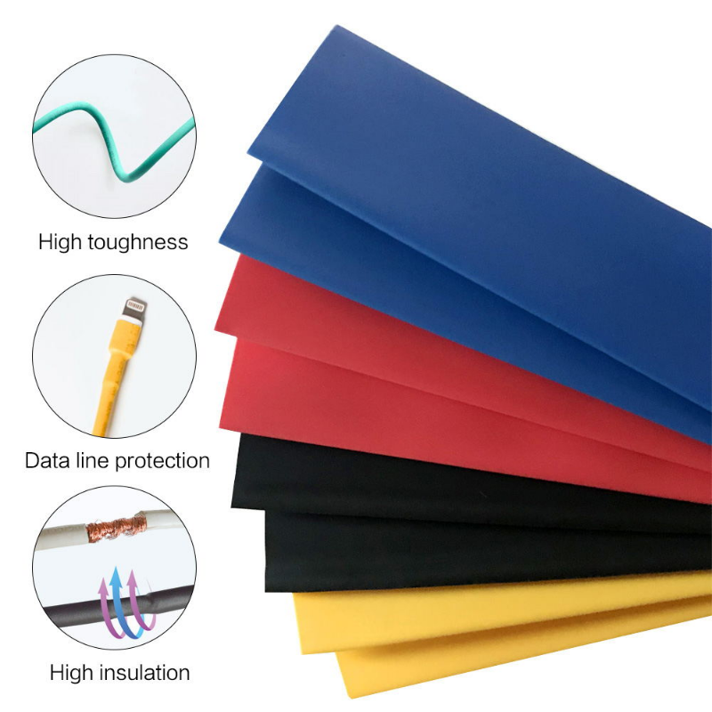 Heat Shrink Tube Kit Heat Resistant Tubing, Termoretractil Heat Shrink Tubing Assortment Pack DIY Insulated Cable Shrink Wrap