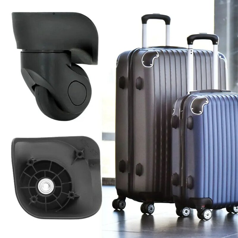2 pezzi valigia bagaglio ruote girevoli universali a 360 gradi carrello silenzioso ruote valigia riparazione di ricambio ruota girevole a mano