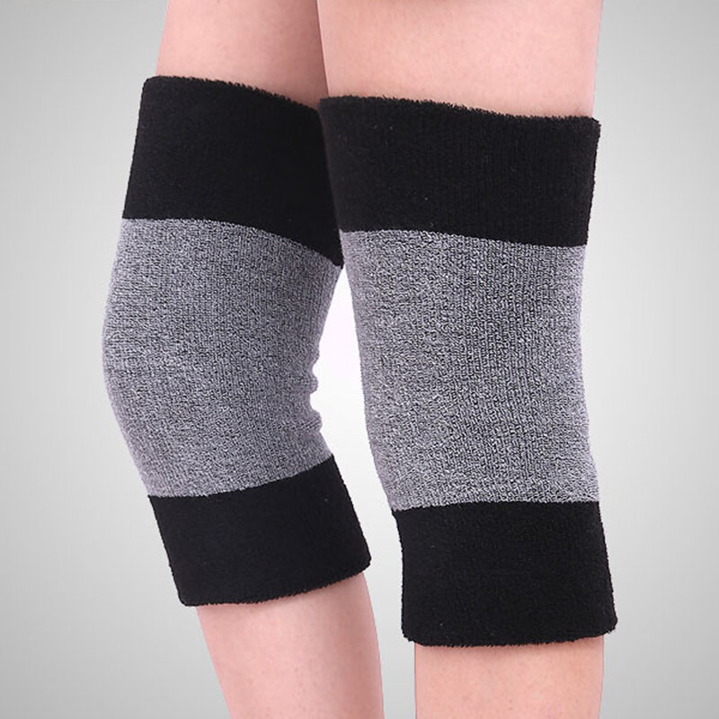 Paire de genouillères élastiques pour l'hiver, protège-genoux chauds contre l'arthrite, protection contre le froid pour le cyclisme, chauffe-articulations, exercices phtaliques, 1 paire
