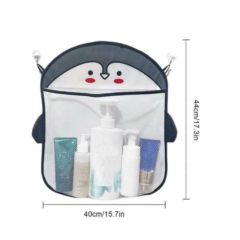 Penyimpanan mainan mandi bayi, tempat mainan mandi bayi memiliki 2 kait lengket untuk pemasangan cepat dan mudah