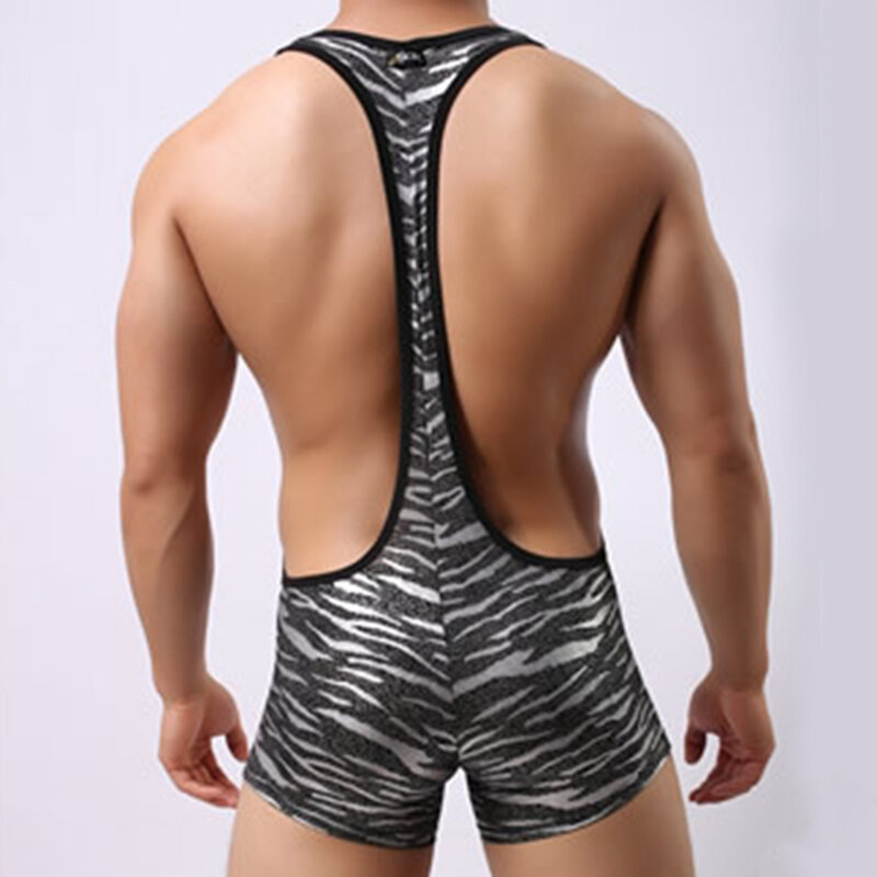 Sexy Men Jockstrap Leotard Underwear Bodysuit Sleeveless Jumpsuit Lightweight Sensual Clubwear Bikini Mansexy Erotic Lingerie