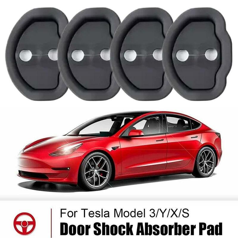 Auto Deur Schokdemper Voor Tesla Y Flexibele Auto Deurslot Beschermer Siliconen Auto Slot Vergrendelingen Cover Accessries