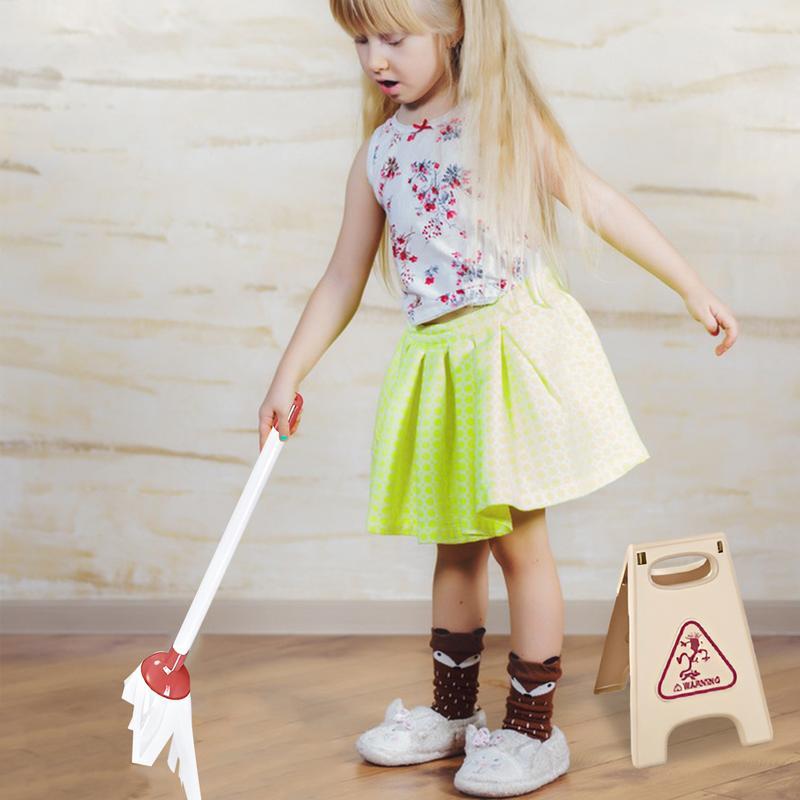 Conjunto de limpeza infantil com pá e vassoura balde, criança vassoura, fingir brinquedo, eletrodomésticos