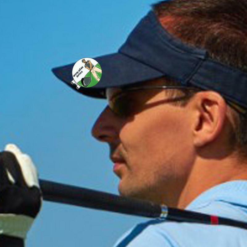 Uchwyt do markerów golfowych magnetyczny piłka golfowa klips do kapelusza scena golfowa Marker golfowy dla mężczyzn kobiet golfista zdejmowany łatwo się przyczepia