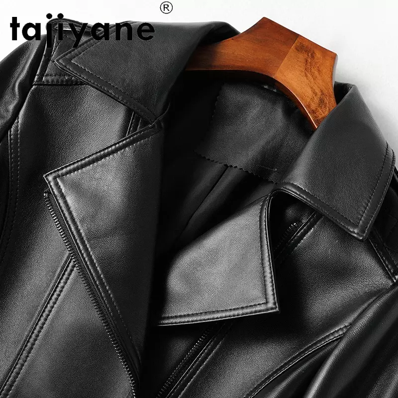 Tajiyane-女性用の本革ジャケット,シープスキンジャケット,冬,白いダックダウンジャケット,婦人服,アクアティータ954