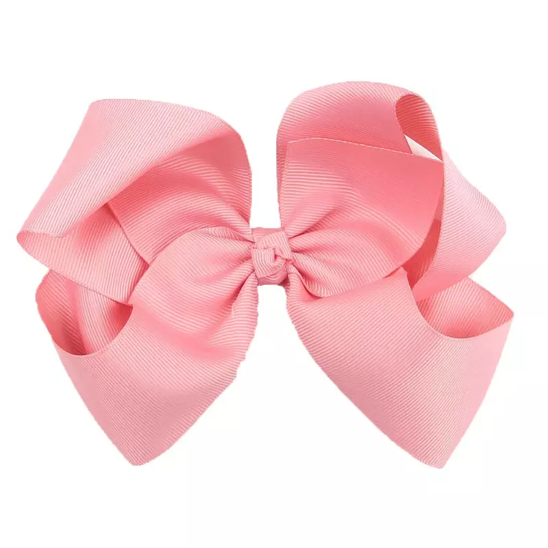Yundfly 1PCS 6 Inch Big Ribbon Bow Hairpin Baby Girls Bow Clips Kid Hair Clip Boutique Decor Head Accessories(Color:20 Colors)