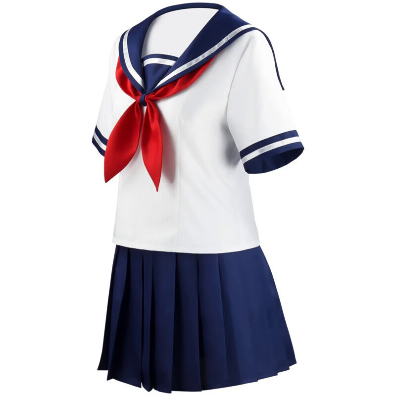 Disfraz de simulador de juego Yandere para mujer, uniforme escolar, traje de marinero, falda superior, Ayano, Aishi, Yandere Chan JK, C36C92