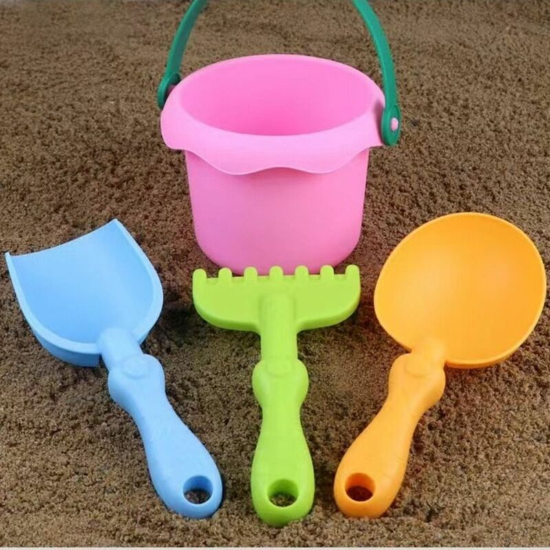 Brinquedos de praia para crianças, 1 conjunto, areia e água jogar, balde portátil, luz, abs