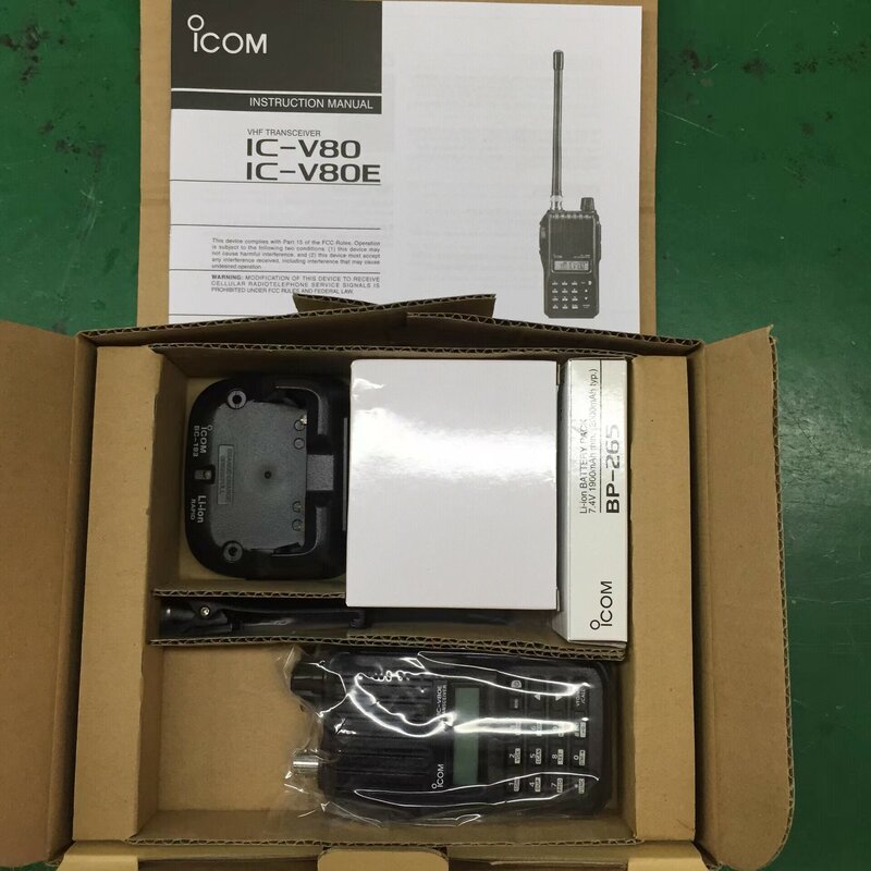 Для ICOM IC-V80E VHF Walkie Talkie 8W 10KM с аварийной сигнализацией top
