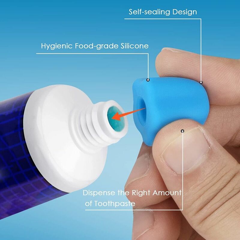 Dispensador de pasta de dientes de silicona con cierre automático para Baño