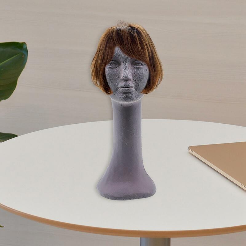 Exhibición de cabeza de peluca para mujer, modelo de cabeza de espuma, soporte de Maniquí de alta simulación, accesorios de fotografía DIY