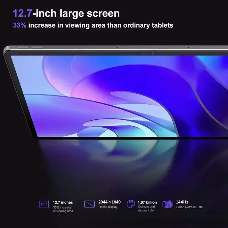 Lenovo-Tablet Original de Firmware Global, Xiaoxin Pad Pro, Android 13, Snapdragon 870, tela LCD, 144Hz, 8GB, 128GB, 256GB, 12.7, 2023