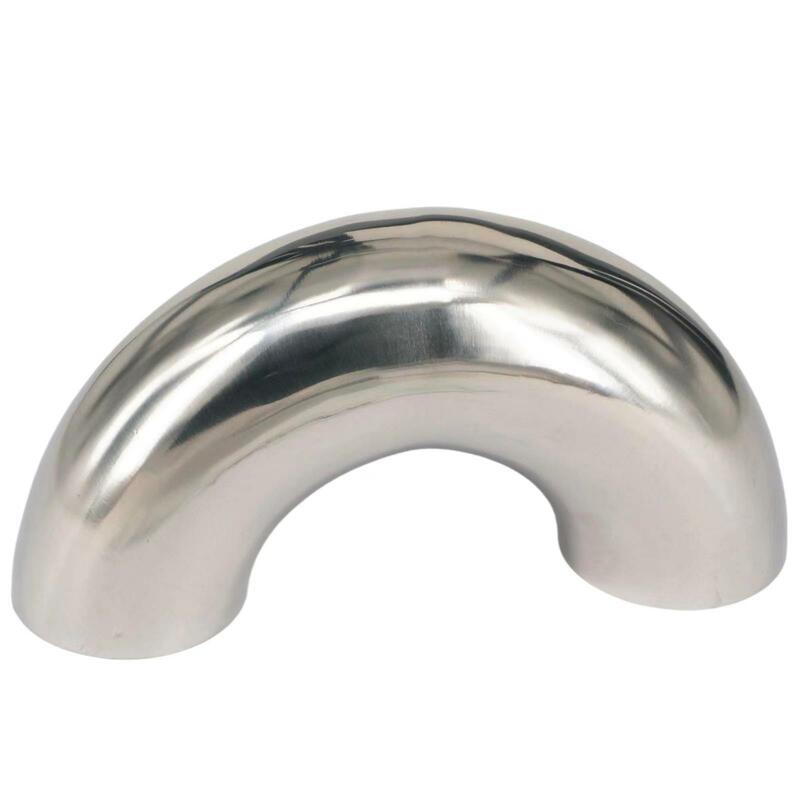Tube O.D 63mm 2.5" 304 Stainless Steel Sanitary Weld 180 Degree Elbow Pipe Fitting