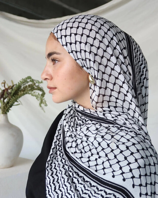 Jilbab sifon cetak Ramadan ikat kepala trifkiye Dubai Timur Tengah Hijab wanita Muslim syal mode Islam Turban panjang wanita
