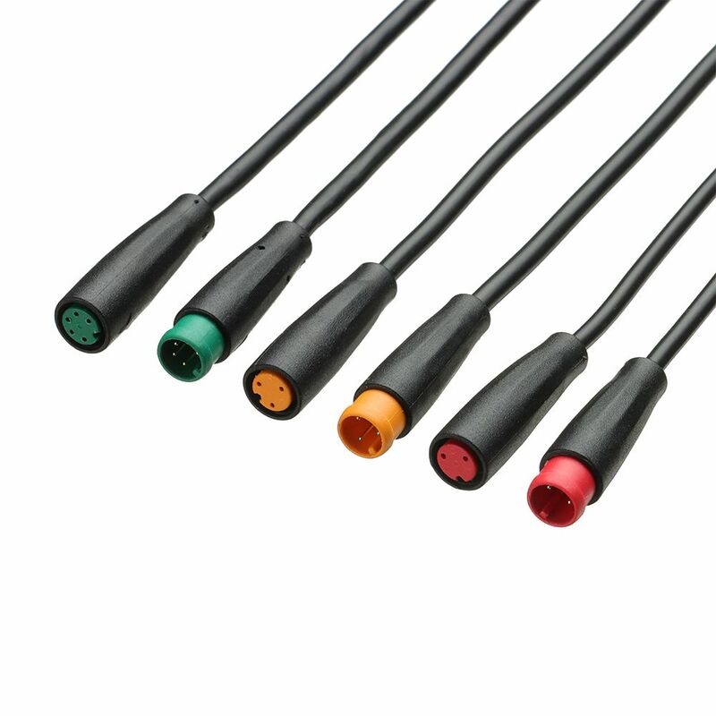6 Arten optionales Kabel für E-Bike Bafang 2/3/4/5/6-poliges Kabel wasserdichter Stecker Display Pin Basis stecker