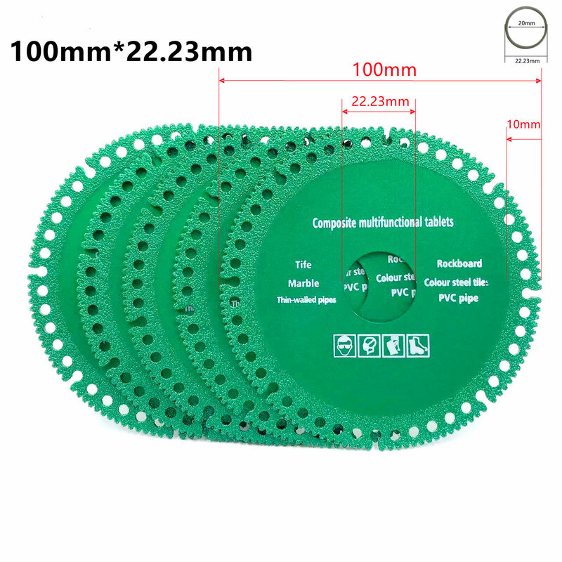 1pc 20/22.23mmInner hole Glass Cutting Disc Blade Jade Crystal Wine Bottles Grinding Chamfering Cutting Blade Glass Cutting Disk