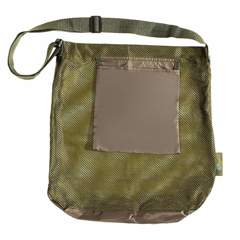 กระเป๋าใส่อาหารแบบสองช่องถุงสำหรับเปลี่ยนถุงเก็บสัมภาระแบบตาข่ายทนทานถุงเก็บเห็ดอเนกประสงค์