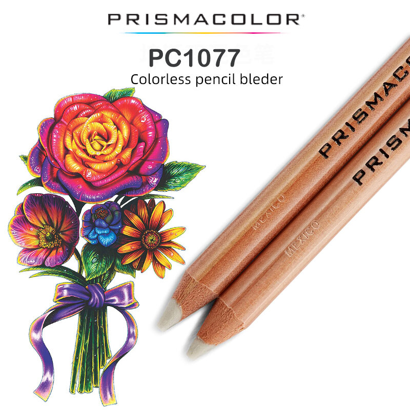 2 pces prismacolor premier incolor liquidificador lápis pc1077 perfeito para misturar e amaciar bordas de lápis colorido