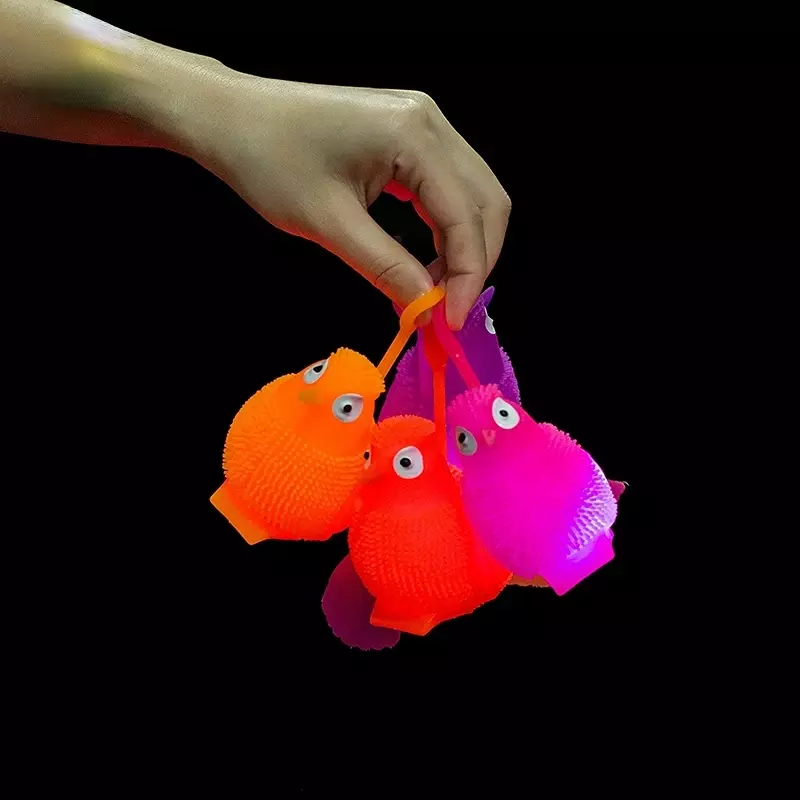 Милая Детская игрушка Flash Ball, забавные сжимаемые эластичные шарики для декомпрессии, сенсорные развивающие игрушки, подарок на день рождения