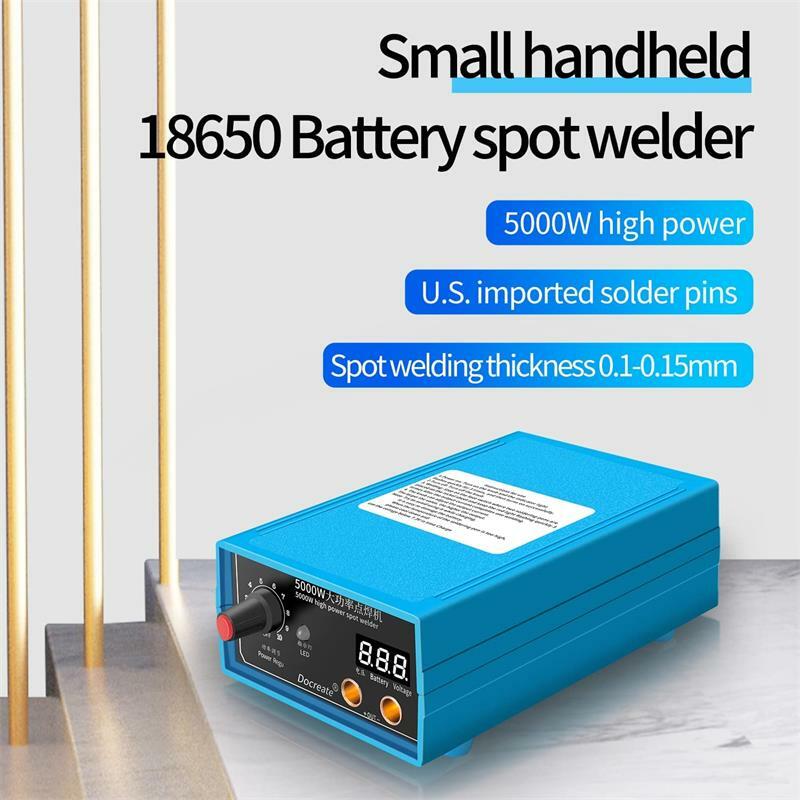 New Generation Power 5000W Spot Welding Handheld Machine Portable 0-800A Current Adjustable Welders for 18650 Battery