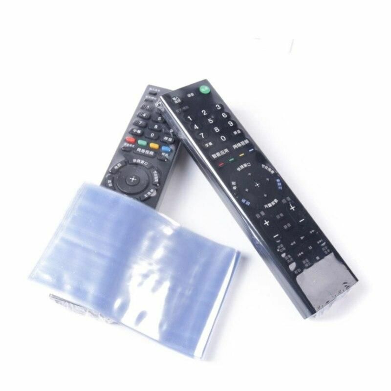 10 pçs acessórios de televisão pvc capa protetora à prova dwaterproof água calor psiquiatra filme controle remoto capa manga