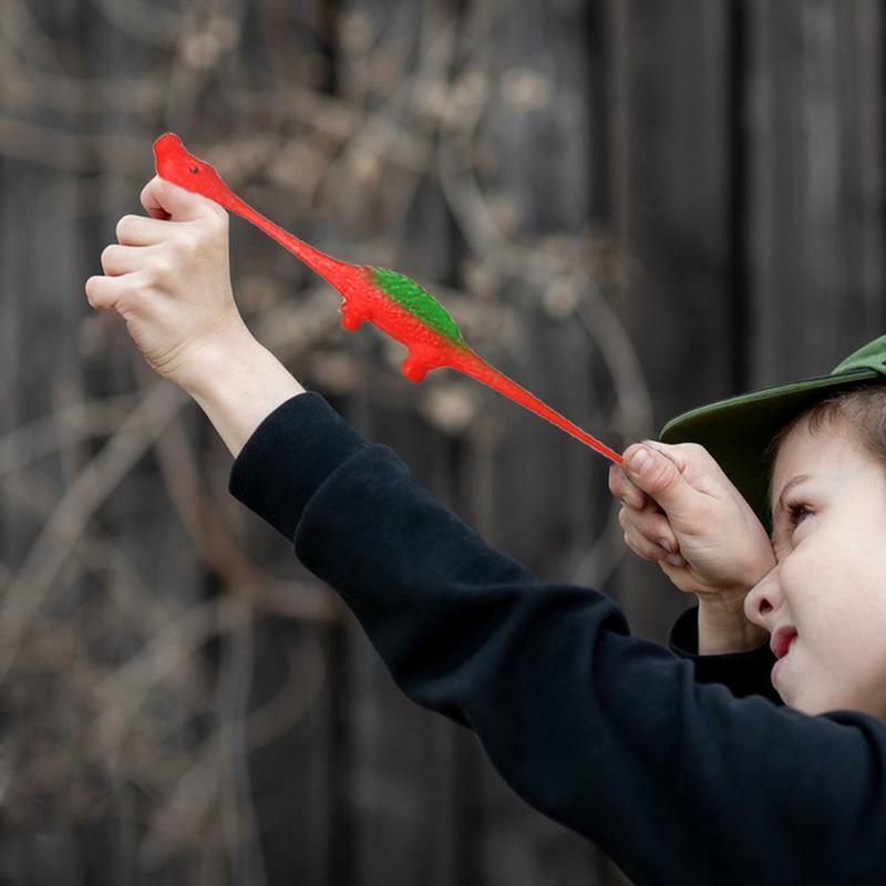 1pc Dinosaurier Finger Katapult Dekompressionen Spielzeug TPR Truthahn Finger Schleuder für Kinder Geburtstags feier begünstigt Geschenke